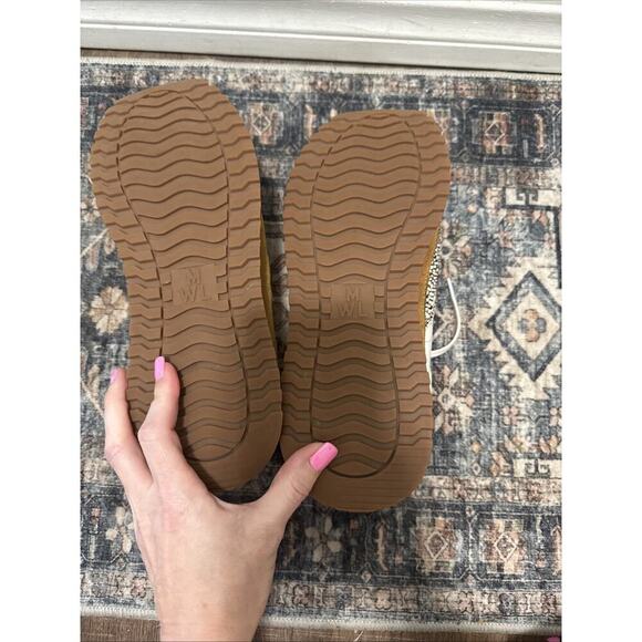 Madewell Kickoff Trainer Sneakers Leather Calf Hair Leopard Olive Grove Sz 9.5 - Picture 6 of 6